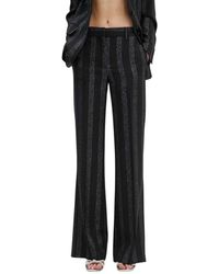 MSGM - Gestreifte Weite Hose - Lyst