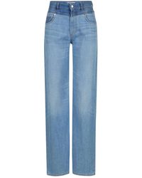 Iceberg - 5-pocket-hose mit weitem beinschnitt aus indigo-denim - Lyst