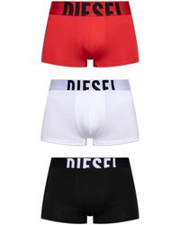 DIESEL - Pack De 3 Bóxeres Con Logo En La Cinturilla - Lyst