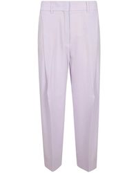Incotex - Pantalones suaves de cintura alta con pliegues - Lyst