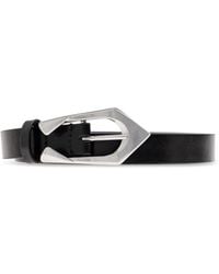 IRO - Accessoires ,Zwart ,Leer Leren Riem Met Gesp - Lyst