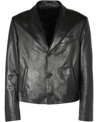 Ferragamo - Leather Jackets - Lyst