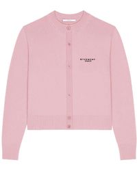 Givenchy - Truien & Vesten ,Roze ,Wol Cropped Cardigan - Lyst
