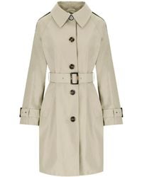 Barbour - Hellbeiger Trenchcoat Mit Raglanärmeln - Lyst