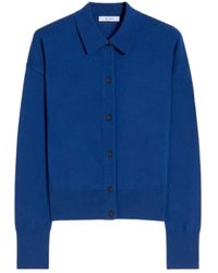 Max Mara - Truien & Vesten ,Blauw ,Wol Wollen Vest - Lyst
