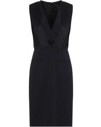 Max Mara - Kleedjes ,Zwart ,Polyester Elegante Midi Jurk - Lyst