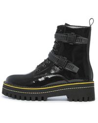 CESARE GASPARI - Glossy Platform Combat Boots - Lyst
