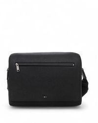 BOSS - Tassen ,Zwart ,Polyester Flap Messenger Werk Schoudertas - Lyst