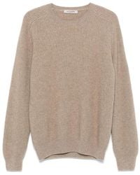 La Fileria - Kaschmir rippstrick rundhals pullover - Lyst