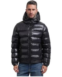 Yes-Zee - Jassen ,Zwart ,Nylon Gewatteerd Jack - Lyst