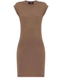 DSquared² - Kleedjes ,Bruin ,Wol Wollen Jurk - Lyst