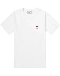 Ami Paris - Ami De Coeur Katoenen T -shirt - Lyst