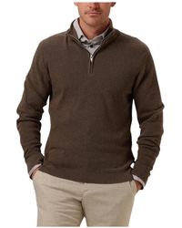 Matíníque - Bruine Half-Zip Trui Voor - Lyst