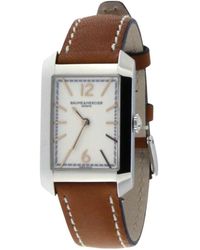Baume & Mercier - Accessoires ,Bruin ,Hampton 10472 Quartz Horloge - Lyst