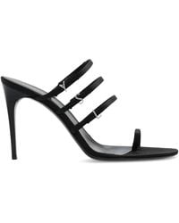 Saint Laurent - Jerry 95 Satin Sandal - Lyst