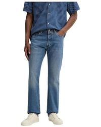 Levi's - Jeans ,Blauw ,Denim Straight Jeans - Lyst