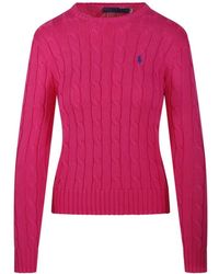Ralph Lauren - Truien & Vesten ,Roze ,Julianna Long Sleeve Pullover - Lyst