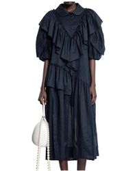 Simone Rocha - Petal Sleeve Ruffle Dress - Lyst