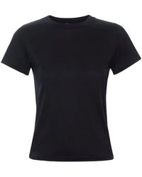 FRAME - Supima Cotton T-Shirt Met Ronde Hals - Lyst