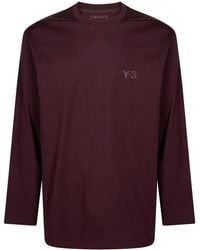 Y-3 - Tops ,Rood ,U Ls Tee Ngtred - Lyst
