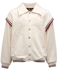 Gcds - Collared Jersey Logo Bomber - Lyst