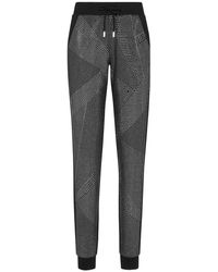 Philipp Plein - Broeken ,Zwart ,Katoen Trainingsbroeken - Lyst