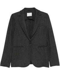 Circolo 1901 - Jassen ,Grijs ,Wol Wolmix Blazer - Lyst