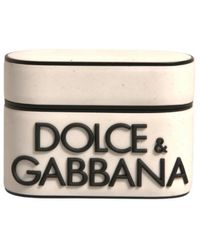 Dolce & Gabbana - Geprägte logo airpods hülle halter - Lyst