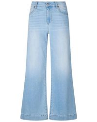Liu Jo - Jeans ,Blauw ,Denim Flare Cropped Jeans - Lyst