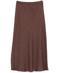 Antonelli - Rokken ,Bruin ,Gonna Midi Ilda Con Elastico - Lyst