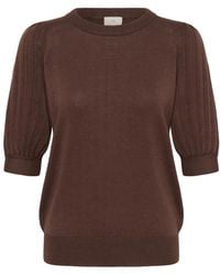 Kaffe - Truien & Vesten ,Bruin ,Gebreide Kleding - Lyst