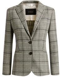 Kiton - Jassen ,Grijs ,Kasjmier Kasjmier Prins Van Wales Blazer - Lyst