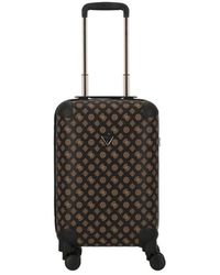 Guess - Wilder mittelbrauner trolley mit all-over-logo - Lyst