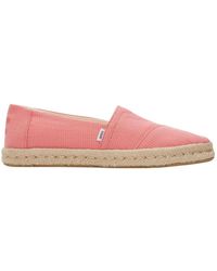 TOMS - Rope 2.0 loafers rosa - Lyst
