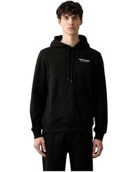 Trussardi - Logo-Print Drawstring Hoodie - Lyst