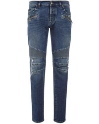 Balmain Slim Fit Jeans - - Heren - Blauw