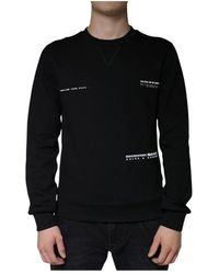 Dolce & Gabbana - Schwarzer Logo-Print Sweatshirt Pullover - Lyst
