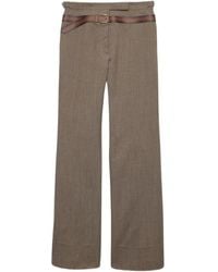 Prada - Wide Trousers - Lyst