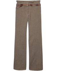 Prada - Wide Trousers - Lyst