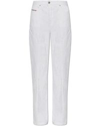 DIESEL - Jeans ,Wit ,Katoen 1971 D-Sent Jeans - Lyst