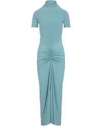 Alaïa - Ocean Draped Dress-Donna - Lyst