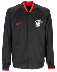 Nike - Fitness ,Zwart ,Polyester Miami Heat Lichtgewicht Sweatshirt Jas - Lyst