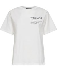 Weekend by Maxmara - Tops ,Wit ,Katoen Max Mara Weekend T-Shirts En Polo's Wit - Lyst