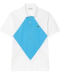 Lacoste - Ph2809 Polo Met Korte Mouwen En Geribbelde Kraag - Lyst