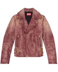 DIESEL - Leather Jackets - Lyst