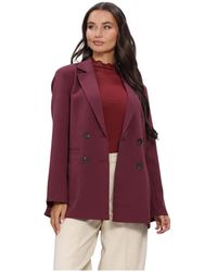 Y.A.S - Jassen ,Rood ,Polyester Yaslikka Ls Oversized Blazer - Lyst