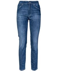 Dondup - 5-pocket jeans. slim fit, reguläre taille und saum. hergestellt in italien. - Lyst