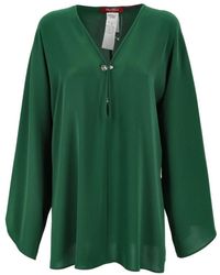 Max Mara - Overhemden ,Groen ,Lichtgewicht Cady Blouse - Lyst