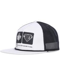 Iuter - Accessoires ,Wit ,Katoen Platte Klep Trucker Pet Wit - Lyst