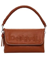 Desigual - Braune polyethylen-handtasche frühling/sommer kollektion - Lyst